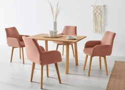 OTTO products Esstisch »Alessja« Breite 130 oder 150 cm, Eiche Massivholz mit veganem Bio-Öl behandelt