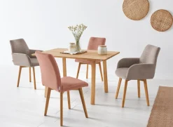 OTTO products Esstisch »Alessja« Breite 130 oder 150 cm, Eiche Massivholz mit veganem Bio-Öl behandelt