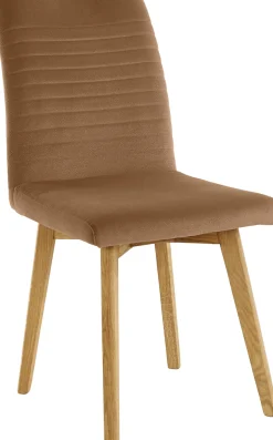 OTTO products Esszimmerstuhl »Alessja« (Set) 2 Stk.Bezug aus Microfaser, Gestell aus Eiche Massivholz
