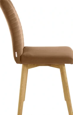 OTTO products Esszimmerstuhl »Alessja« (Set) 2 Stk.Bezug aus Microfaser, Gestell aus Eiche Massivholz