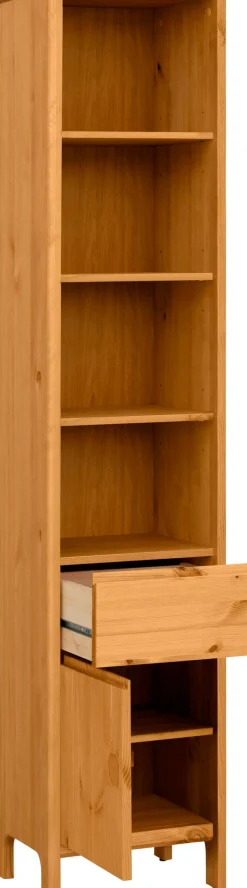 OTTO products Hochschrank »Jorrick« Breite 40 cm, Massivholz Kiefer mit Bio Öl/Wachs behandelt