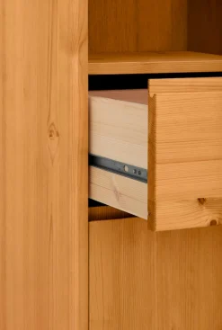 OTTO products Hochschrank »Jorrick« Breite 40 cm, Massivholz Kiefer mit Bio Öl/Wachs behandelt