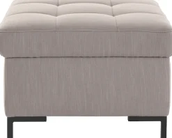 OTTO products Hocker »Grazzo« hochwertige Stoffe aus recyceltem Material, Steppung im Sitzbereich