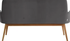 OTTO products Sitzbank »Alessja« 1 Stk. tlg. Breite 160 cm, Bezug aus Microfaser, Gestell aus Eiche Massivholz