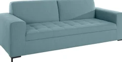 OTTO products 3-Sitzer »Grazzo, zeitlos und elegant, moderne Sitzheftung« hochwertige Stoffe aus recyceltem Material, Steppung im Sitzbereich