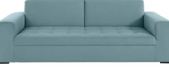 OTTO products 3-Sitzer »Grazzo, zeitlos und elegant, moderne Sitzheftung« hochwertige Stoffe aus recyceltem Material, Steppung im Sitzbereich