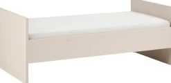 PAIDI Babybett »LITTLE SNU 70x140cm in Beige oder Weiß, umbaubares Bodenbett« Kinderbett mit Rausfallschutz aus Massivholz, langlebiges Gitterbett