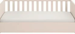 PAIDI Babybett »LITTLE SNU 70x140cm in Beige oder Weiß, umbaubares Bodenbett« Kinderbett mit Rausfallschutz aus Massivholz, langlebiges Gitterbett