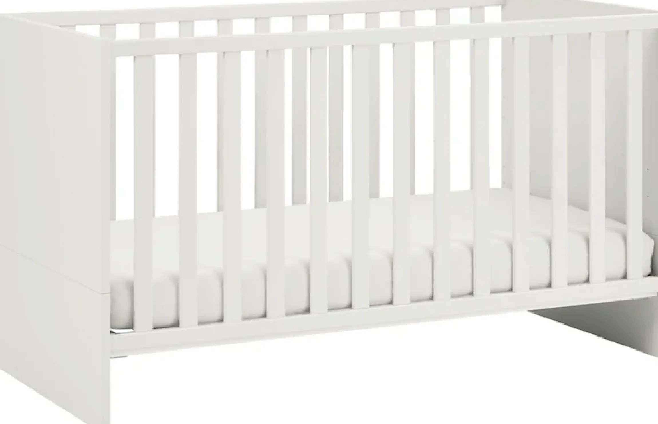 PAIDI Babybett »LITTLE SNU 70x140cm in Beige oder Weiß, umbaubares Kinderbett« Gitterbett 4-fach höhenverstellbar, entnehmbare Sprossen, Juniorbett
