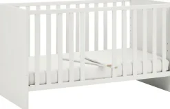 PAIDI Babybett »LITTLE SNU 70x140cm in Beige oder Weiß, umbaubares Kinderbett« Gitterbett 4-fach höhenverstellbar, entnehmbare Sprossen, Juniorbett