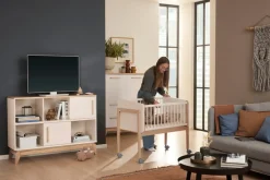 PAIDI Beistellbett »LITTLE CLOUD« mit Lattenrost, variabel höhenverstellbar, umbaubar zum Tiny Sofa