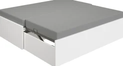 PAIDI Jugendbett »FLYNN in verschiedenen Ausführungen, Ausziehbett mit 2 Liegeflächen« Gästebett, Metallgestell inkl. Lattenroste, 2-in-1 Funktionsbett
