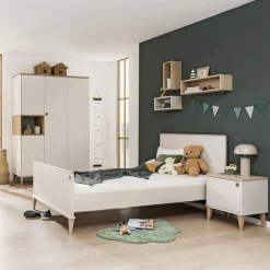 PAIDI Kinderbett »MILA & BEN Steiff by PAIDI, 120x200cm, Beige mit Massivholz« zeitloses und langlebiges Einzelbett, geprüfte Qualität