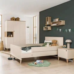 PAIDI Kinderbett »MILA & BEN Steiff by PAIDI, 120x200cm, Beige mit Massivholz« zeitloses und langlebiges Einzelbett, geprüfte Qualität