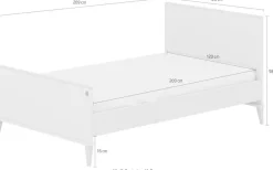 PAIDI Kinderbett »MILA & BEN Steiff by PAIDI, 120x200cm, Beige mit Massivholz« zeitloses und langlebiges Einzelbett, geprüfte Qualität