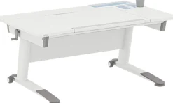 PAIDI Kinderschreibtisch »JARO in Weiß, mitwachsend & ergonomisch« höhenverstellbarer Schülerschreibtisch, Platte bis 20° neigbar