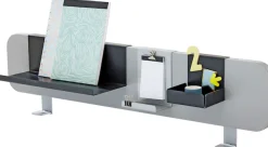 PAIDI Schreibtischaufsatz »Funktionsboard in verschiedenen Ausführungen« B/H/T ca. 81x16x2cm,inklusive 3 Einhängeschalen aus Metall