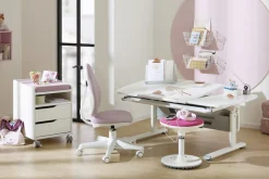 PAIDI Schreibtischstuhl »JOOKI S aus pflegeleichtem Mikrofaser, ergonomisch mitwachsend« () höhenverstellbarer Kinderstuhl, 360° Drehstuhl, 80 Kg Tragkraft