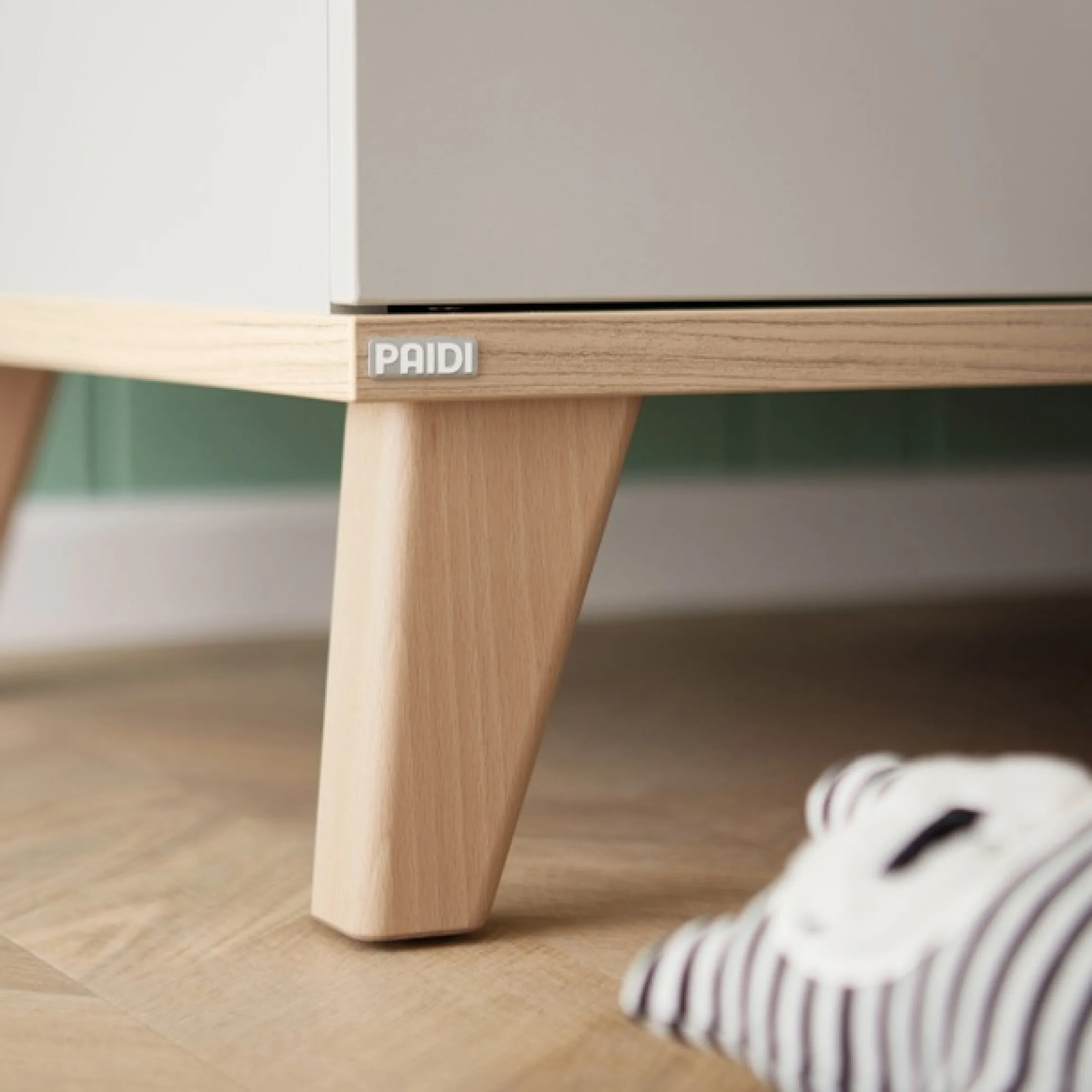 PAIDI Standregal »FIENE in Grau, 2 Türen mit Soft-Close, 6 Fächer« stabiles und langlebiges Regal aus Holz, geprüfte Qualität