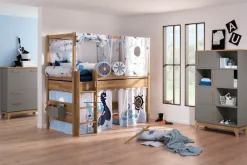 PAIDI Standregal »STIENE in Beige oder Grau, 8 Fächer, 4 Schiebetüren mit Soft-Close« B/H/T ca. 95/161/40cm,modernes und langlebiges Regal mit Massivholz, Highboard