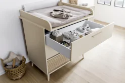 PAIDI Wickelkommode »EEFJE in Beige, 3 Schubladen mit Soft-Close, verschiedene Ausführungen« bis 50 kg langlebige Kommode, geprüfte Sicherheit, Wickeltisch aus Holz 95 cm