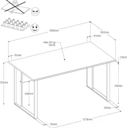 Parisot Büromöbel-Set »Start Up« Set, 3-tlg., 3 tlg. Gesamtarbeitsfläche 189 x 80 cm
