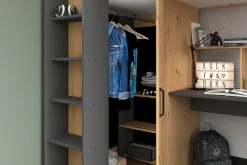 Parisot Hochbett »Heavy« ALL-IN-ONE, mit Kleiderschrank, Schreibtisch, Leiter, Stauraum