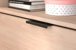 Parisot Hochbett »Milky« mit kleiner Arbeitsfläche und kleiner Kommode, extra Stauraum