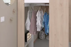 Parisot Hochbett »Shelter 11« 1 Stk. tlg. integrierter Schreibtisch, Leiter, Regal, Kleiderstange, Ablagen