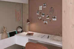 Parisot Hochbett »Shelter 11« 1 Stk. tlg. integrierter Schreibtisch, Leiter, Regal, Kleiderstange, Ablagen