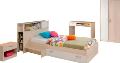 Parisot Jugendzimmer-Set »Charly« Set, Schrank, Bett, Regal, Nachttisch, Schreibtisch, 6 Stk. tlg.