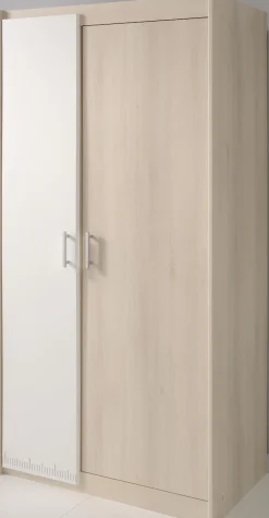 Parisot Jugendzimmer-Set »Charly« Set, Kleiderschrank und ein halbhohes Bett (inkl. Schreibtisch) und Kommode, 3 Stk. tlg. Bett mit herausziehbarem Schreibtisch auf Rollen
