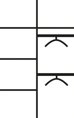 Parisot Jugendzimmer-Set »Charly« Set, Kleiderschrank und ein halbhohes Bett (inkl. Schreibtisch) und Kommode, 3 Stk. tlg. Bett mit herausziehbarem Schreibtisch auf Rollen