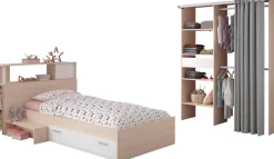 Parisot Jugendzimmer-Set »Charly 23« Set, 3 tlg. Seitliches Podest am Bett links oder rechts montierbar