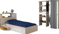 Parisot Jugendzimmer-Set »Charly 23« Set, 3 tlg. Seitliches Podest am Bett links oder rechts montierbar
