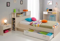 Parisot Jugendzimmer-Set »Charly 11« Set, Bett mit Anstellregal, Nachttisch, und Schreibtisch, 4 Stk. tlg. mit einem Schreibtisch