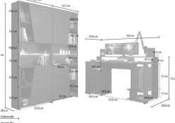 Parisot Jugendzimmer-Set »Gaming - Set« 3 Stk. tlg. Gaming-Set