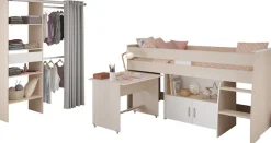 Parisot Jugendzimmer-Set »Parisot Charly 22« Set, 2 tlg. ausziehbarer Schreibtisch auf Rollen