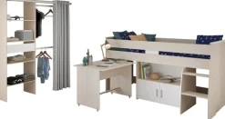 Parisot Jugendzimmer-Set »Parisot Charly 22« Set, 2 tlg. ausziehbarer Schreibtisch auf Rollen