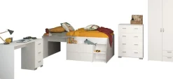 Parisot Jugendzimmer-Set »Parisot, Milky 11« 5 Stk. tlg. viel Stauraum, komplettes Zimmer, für Jungen und Mädchen