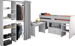 Parisot Jugendzimmer-Set »Parisot Reverse 22« Set, 2 tlg. Schreibtisch ausziehbar-belüftete Spanplatte als Lattenrost verwendbar