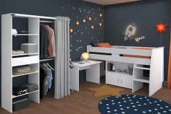 Parisot Jugendzimmer-Set »Parisot Reverse 22« Set, 2 tlg. Schreibtisch ausziehbar-belüftete Spanplatte als Lattenrost verwendbar