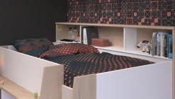 Parisot Jugendzimmer-Set »Parisot Lucas 11« 2 Stk. tlg. Schreibtisch ausziehbar, Kleiderschrank offen, Ablagen und Regale