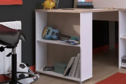 Parisot Jugendzimmer-Set »Parisot Lucas 11« 2 Stk. tlg. Schreibtisch ausziehbar, Kleiderschrank offen, Ablagen und Regale