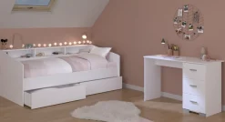 Parisot Jugendzimmer-Set »Sleep 41« Set, 3 Stk. tlg. Rückwände der Fächer am Bett drehbar