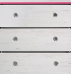 Parisot Jugendzimmer-Set »Smoozy« Set, Hochbett mit Schreibtisch, Kleiderschrank und Schubkastenkommode, 3 Stk. tlg.