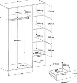 Parisot Kleiderschrank »Daily 2«