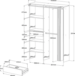 Parisot Mehrzweckschrank »Parisot Bari 1« Packung, 1 Stk. tlg.