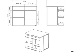 Parisot Schrank-Set »Fumay, Individuell stellbar« Set, 2 Stk. tlg.