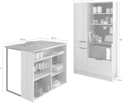 Parisot Schrank-Set »Fumay, Individuell stellbar« Set, 2 Stk. tlg.